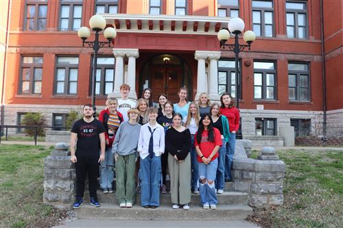 yearbook students